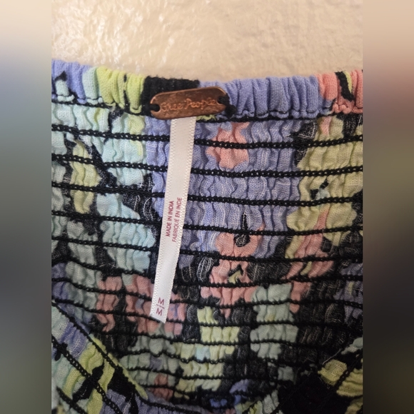 Free People Arianna Printed Cropped Top Size Medium - Picture 5 of 6